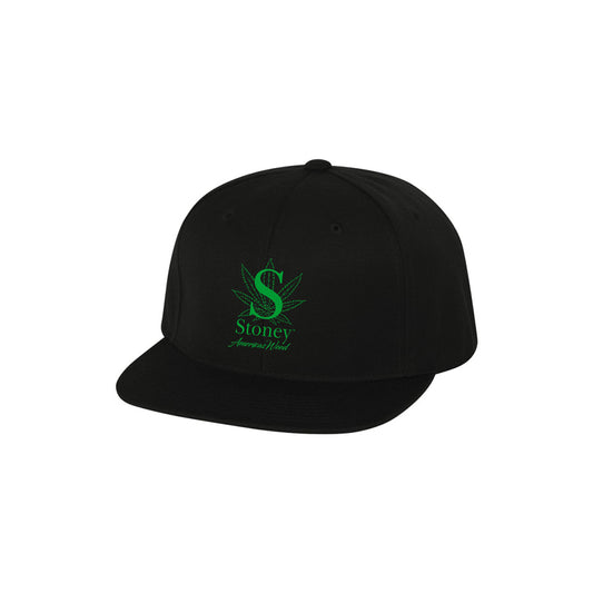 America's Weed Snapback Cap Black & Green